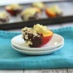 Chocolate Dipped Goat Cheese Stuffed Peaches (163x170)
