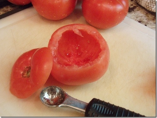 summer herbed stuffed tomatoes