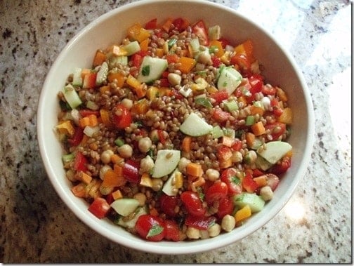 wheatberry salad