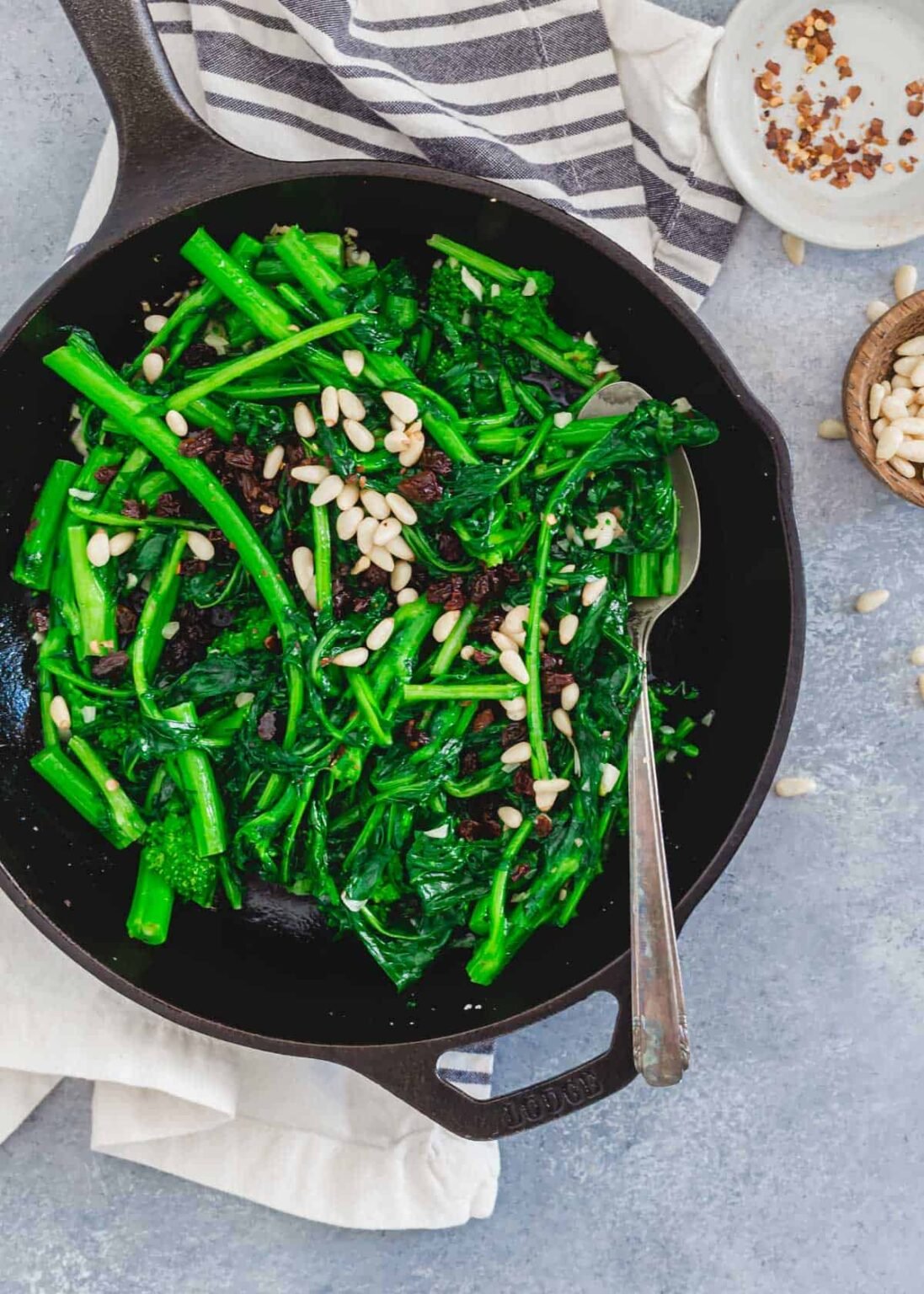 Sweet and Spicy Broccoli Rabe An easy broccoli rabe side dish recipe