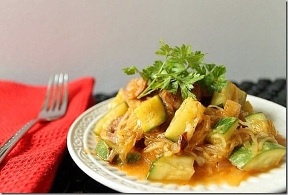 Chicken Sausage Enchilada Spaghetti Squash