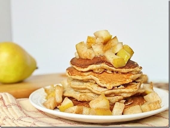 Cinnamon Pear Pancakes