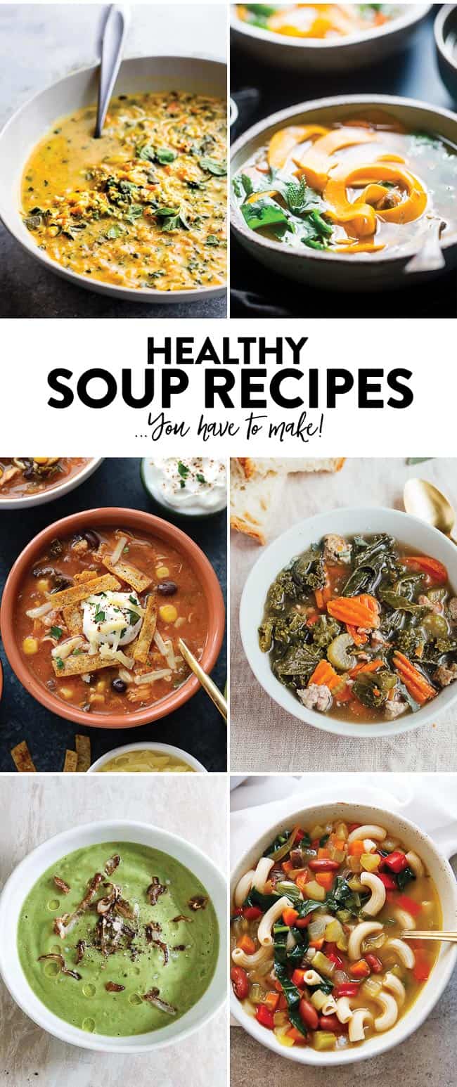 Healthy Soup Recipes for fall!