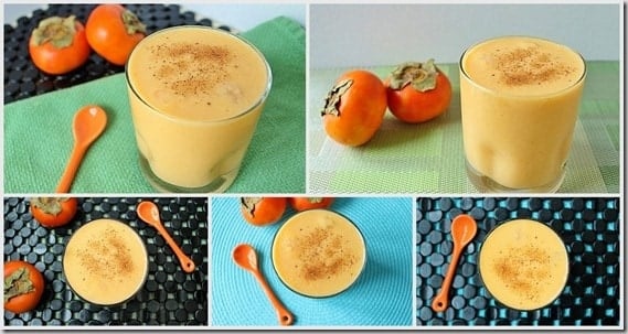 persimmon smoothie with coconut