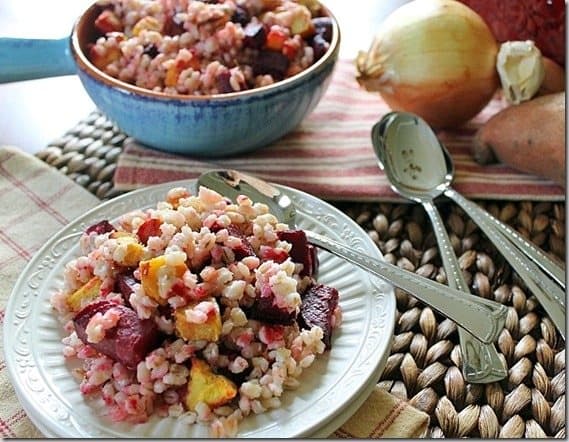 Barley with Roasted Beets and Squash