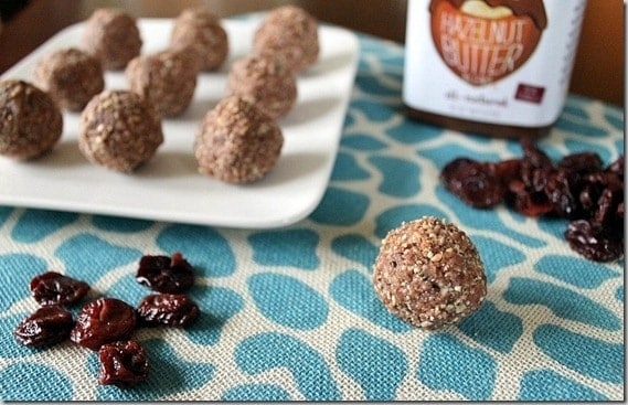 Cherry Chocolate Hazelnut Balls