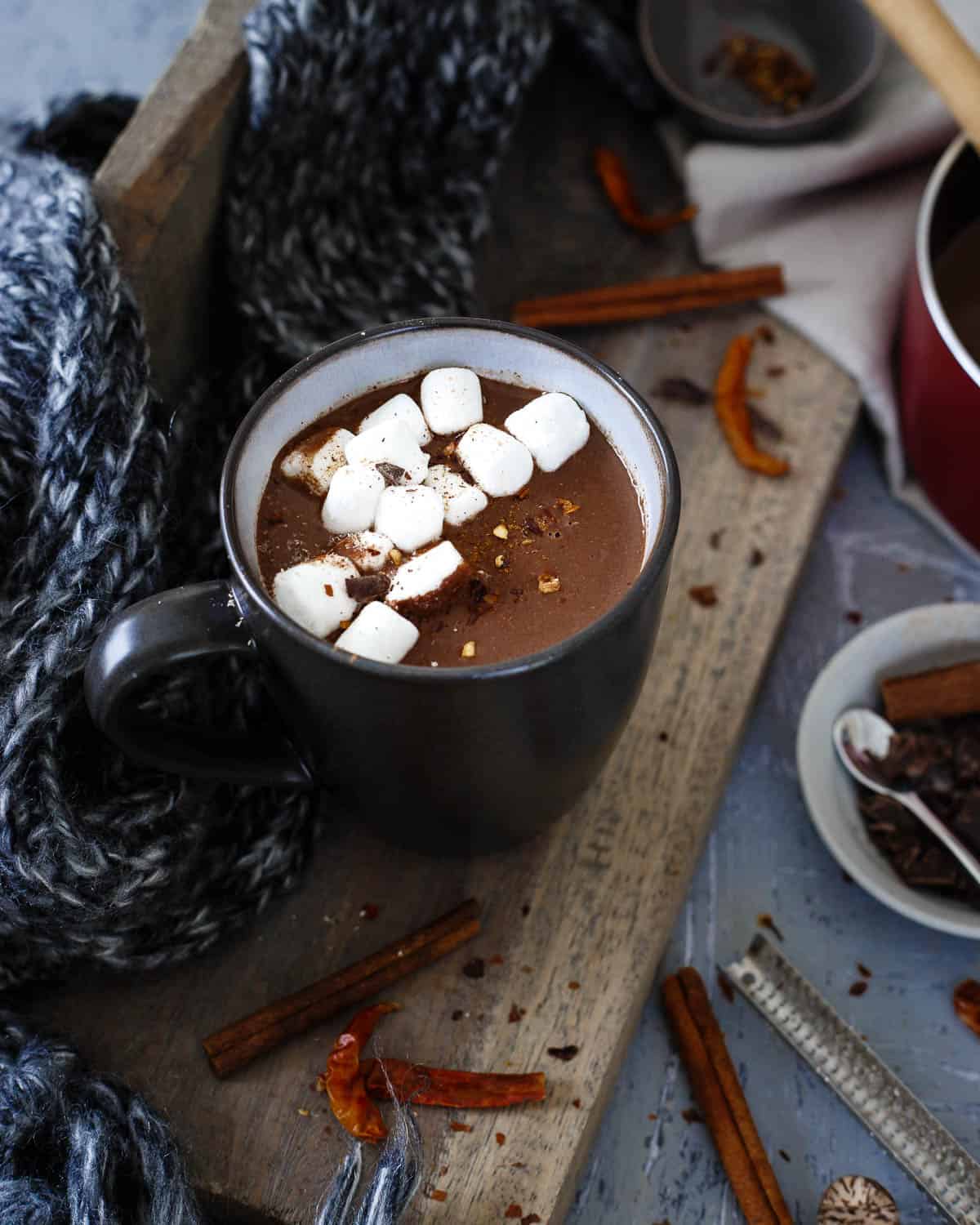 A quick recipe for rich, creamy, and slightly spicy Mexican hot chocolate. One sip and you'll never go back to those packets again.