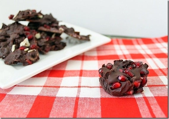 Pomegranate Chocolate Clusters