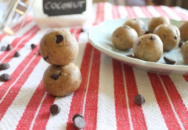 Coconut Chocolate Chip Cookie Dough Balls