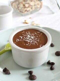 Chocolate coconut almond butter dip
