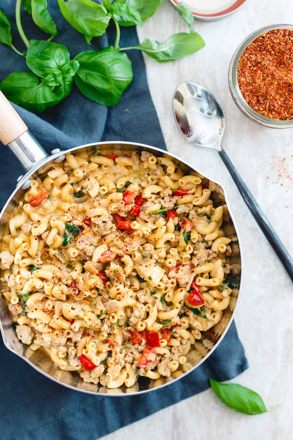 This one-pot turkey skillet mac and cheese is like a grownup version of hamburger helper and a much healthier option than that boxed stuff.