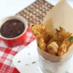 Panko cheddar crusted chicken fingers