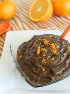Chocolate orange raw pudding