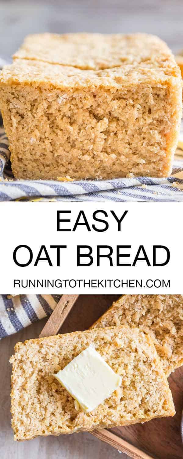 A simple blend of all-purpose, whole wheat and oats results in this easy homemade oat bread.