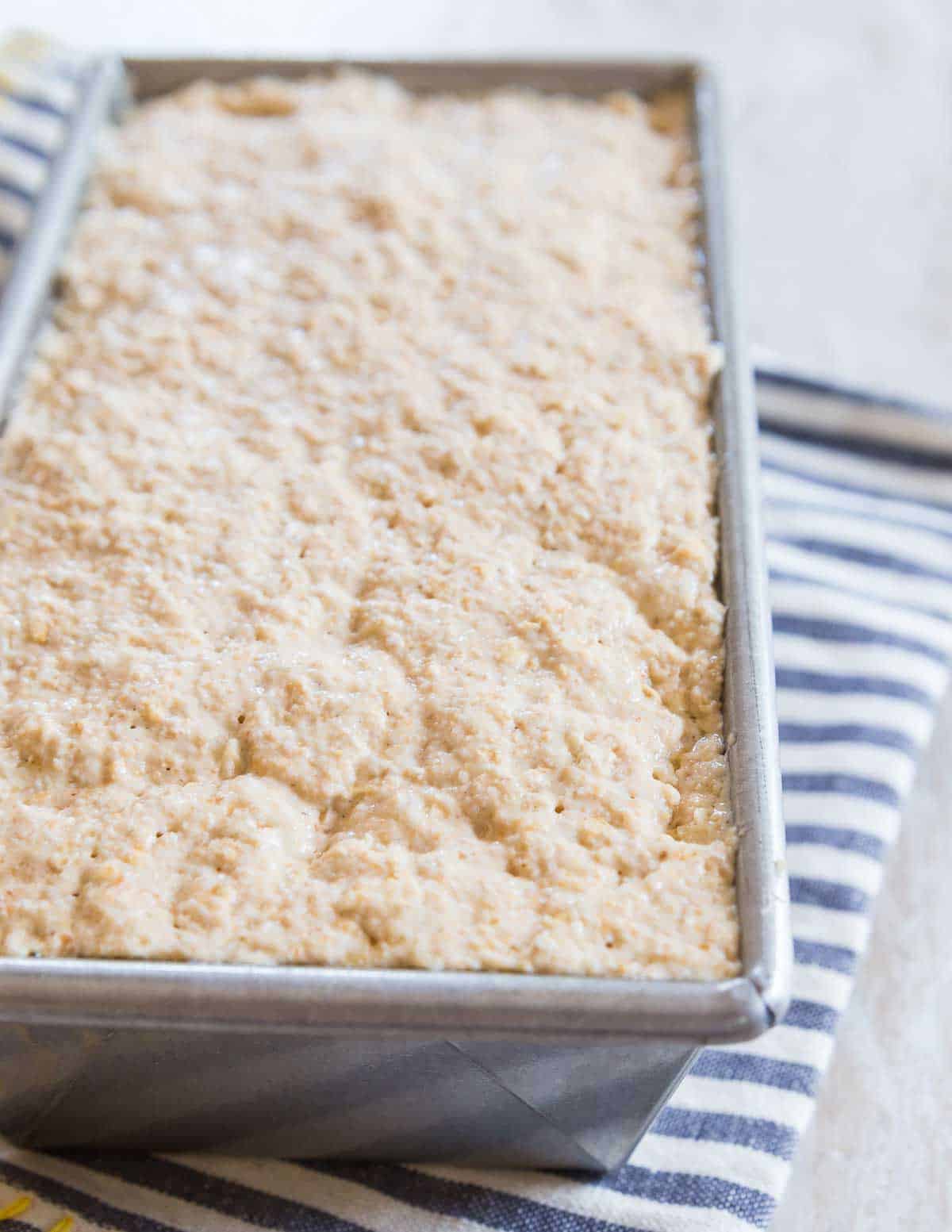 A simple yeasted oat bread recipe with just a handful of ingredients.