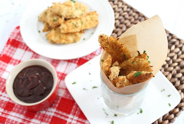 Panko crusted chicken fingers