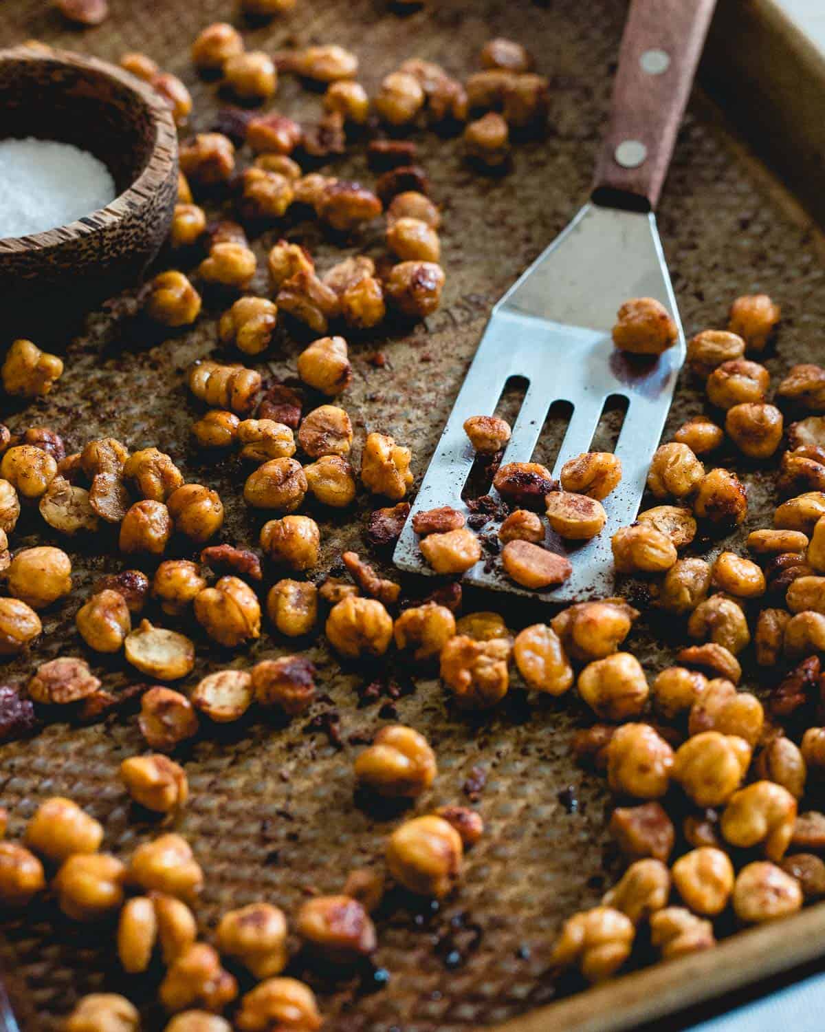 Cinnamon Toast Crunch Roasted Chickpeas are a sweet snack you can feel good about eating.