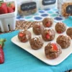 No bake strawberry vanilla cookies