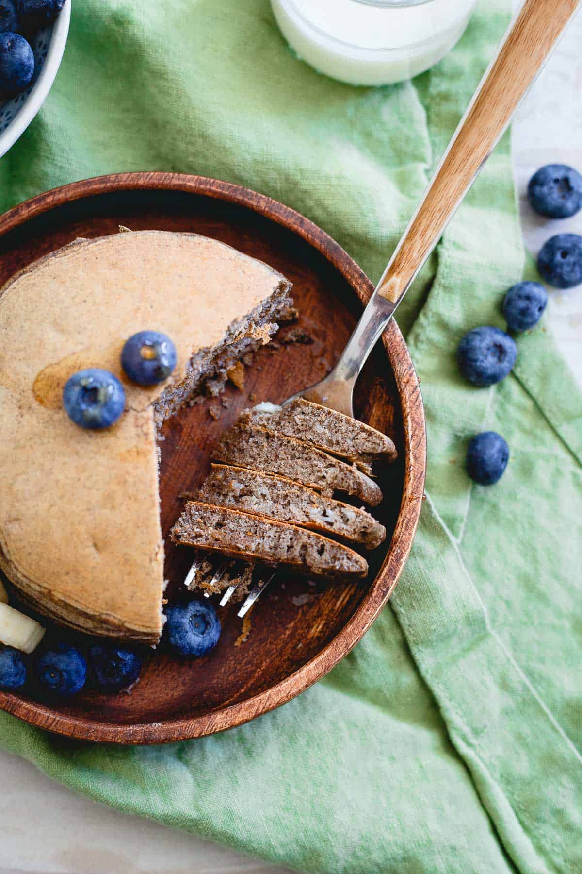 These perfect protein pancakes have a whopping 30g of protein in each serving!