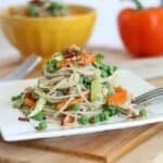Soba noodle carbonara