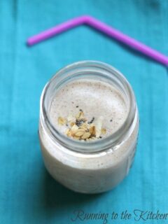 Almond butter and jelly smoothie