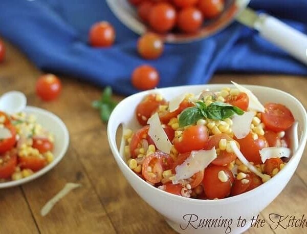 Simple summer corn and tomato salad