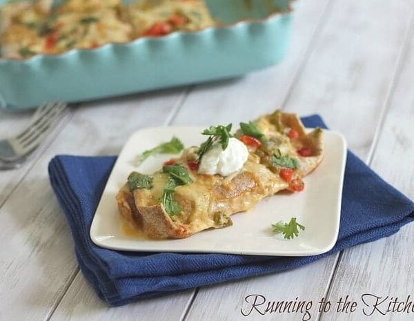 White chicken enchiladas