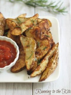 Perfectly crispy rosemary baked fries