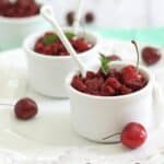 Cherry lemon granita.
