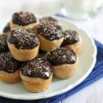 Chocolate glazed donut bites