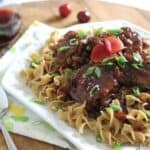 Honey plum soy chicken