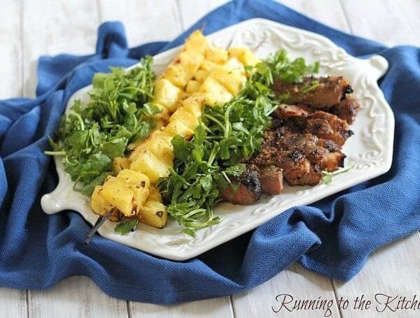 Caribbean grilled steak