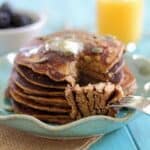 Pumpkin paleo pancakes.