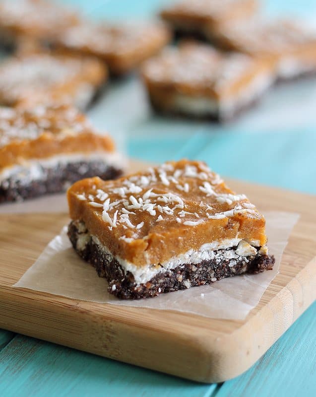 No bake pumpkin bars