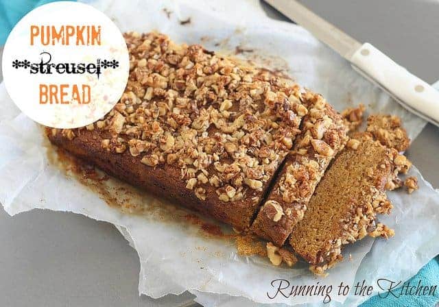 Pumpkin streusel bread