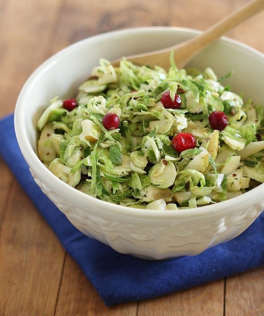 Shaved brussels sprouts