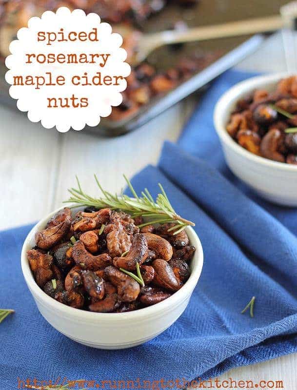 Spiced rosemary maple cider nuts