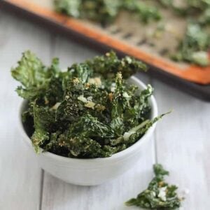 Coconut Garlic Kale Chips