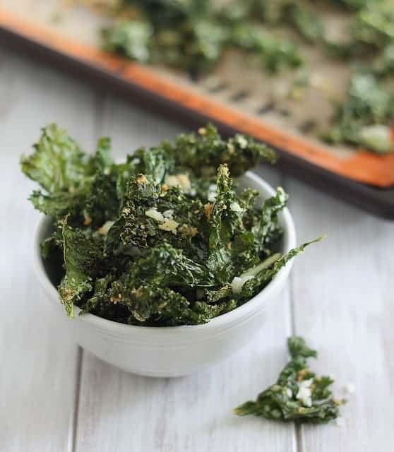 Coconut Garlic Kale Chips