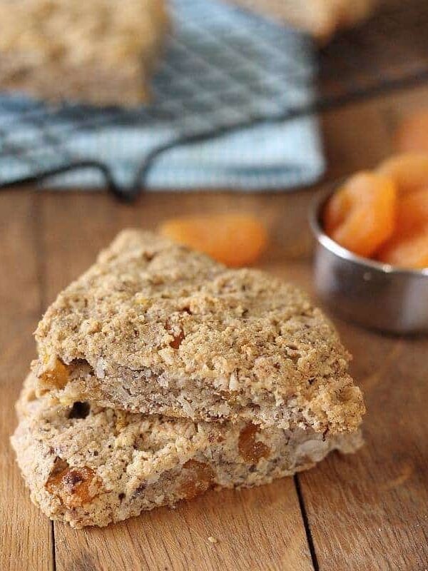 Coconut apricot scones