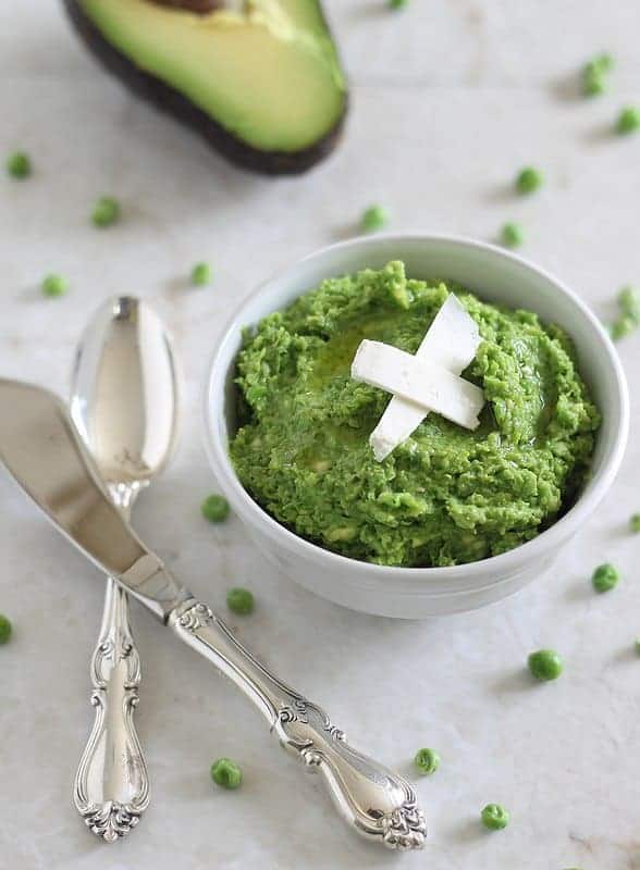 Minty pea and avocado spread