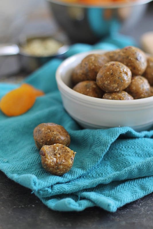apricot almond butter snack bites