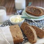 Healthy cinnamon raisin bread.