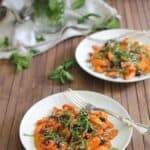 Coconut roasted carrot salad.