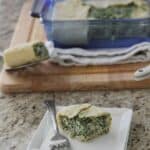 Spinach and ricotta pie.