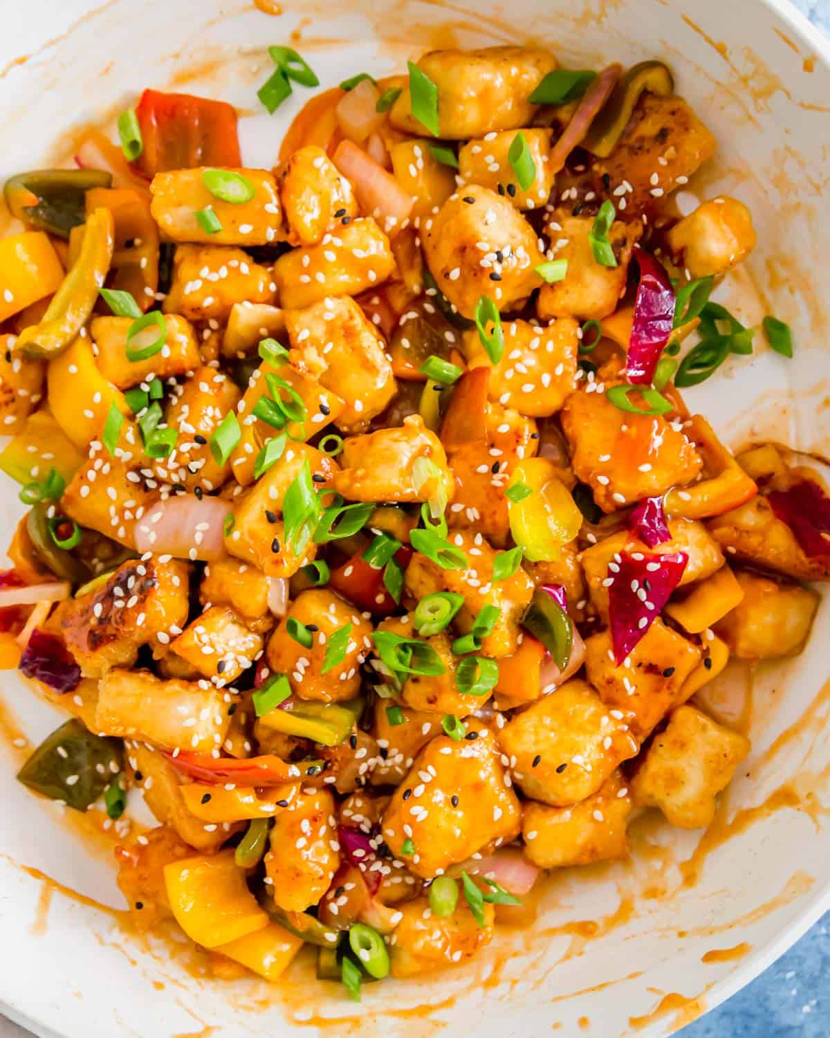 This easy sweet and sour tofu comes together in a skillet in just 20 minutes of active time.