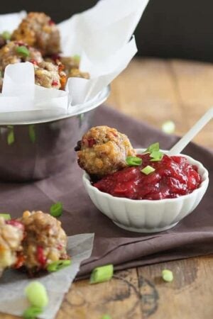 Cranberry Cheddar Sausage Bites | runningtothekitchen.com