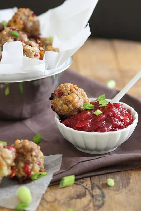 Cranberry Cheddar Sausage Bites | runningtothekitchen.com