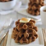 Pumpkin Ginger Waffle Bites.