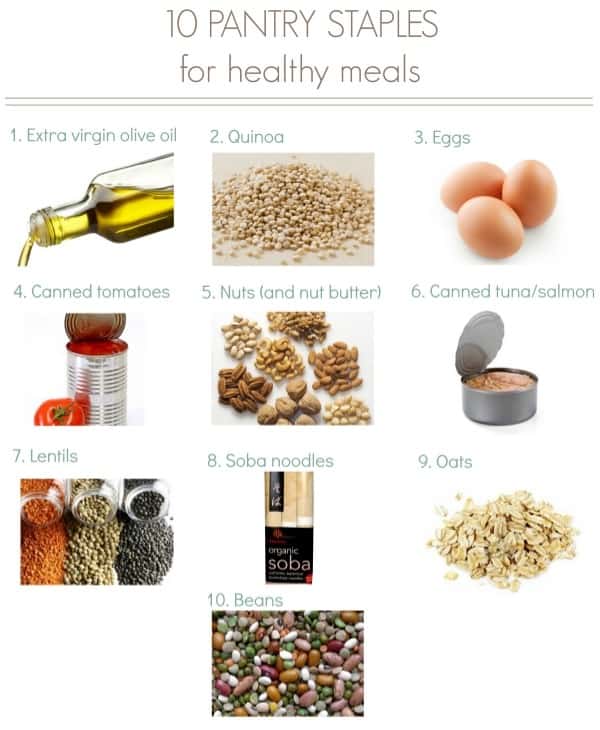 10 Pantry Staples for healthy meals